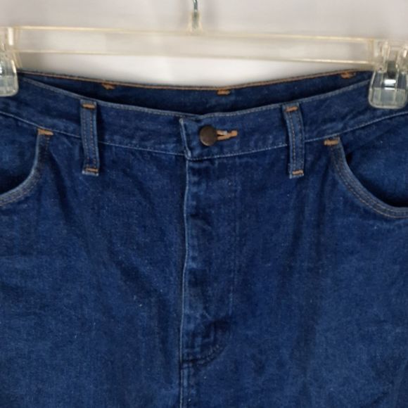 Rustler Vintage Jeans 87621 W38 L30 USA made bootcut cotton 4 pocket zip button - Picture 8 of 14